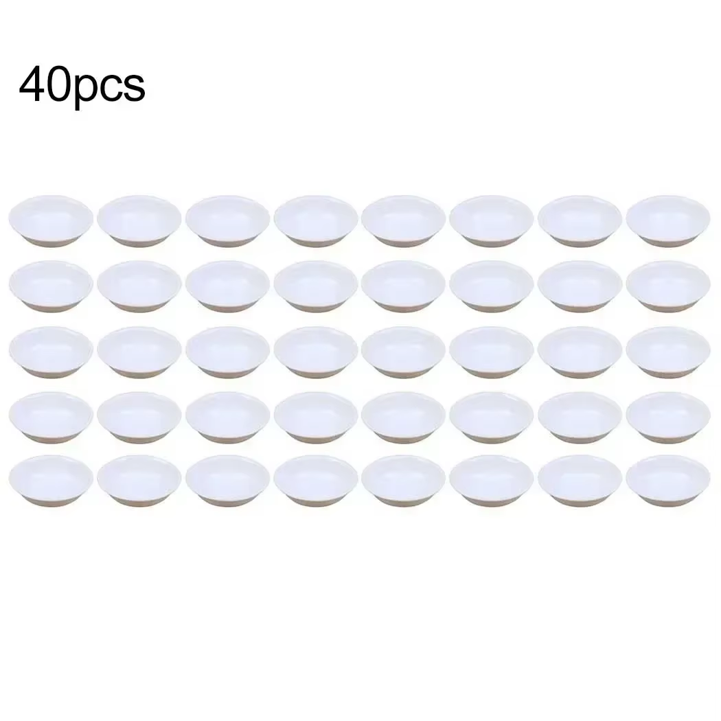 Paquet de 40 bols à Sauce asiatique pour Ketchup BBQ Condiments apéritif Sauce soja plats ensemble p