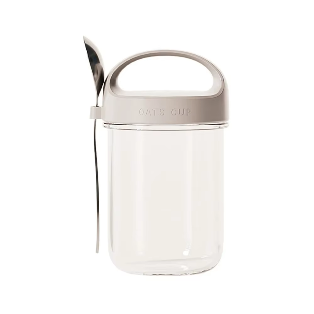 Tasse d'avoine de 430ML, tasse à salade de yaourt et de noix, tasse en verre étanche, récipient d'av