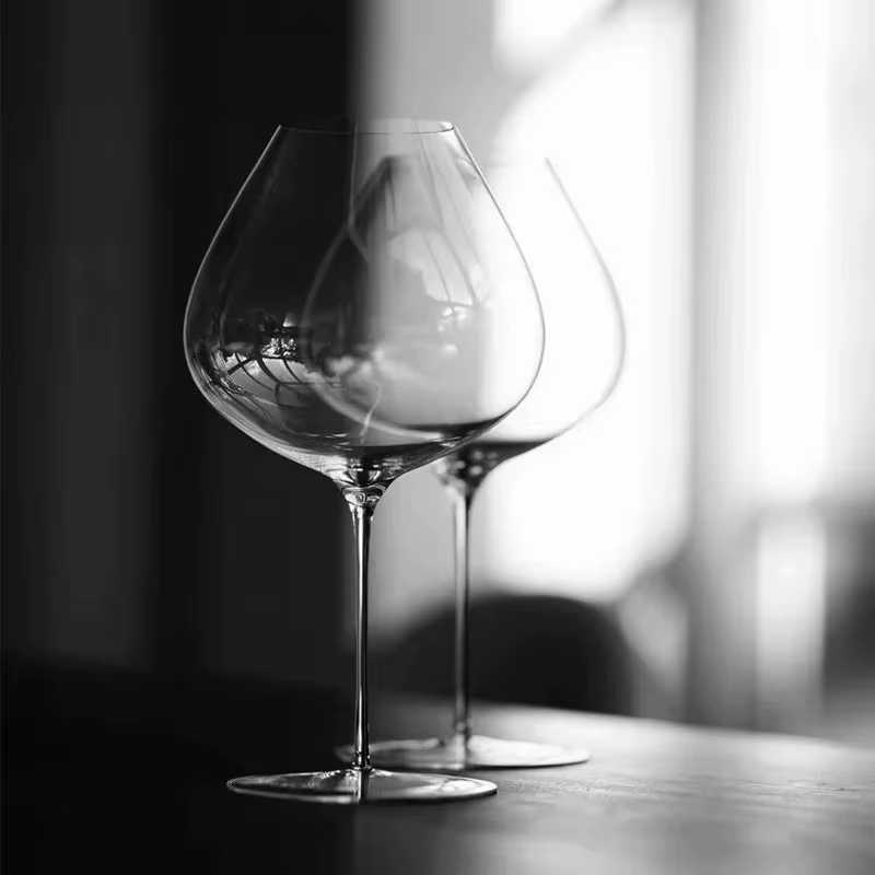 Ensemble de verres à vin en cristal Ultra fins, bol bordeaux à tige haute pour salle à manger fine, 