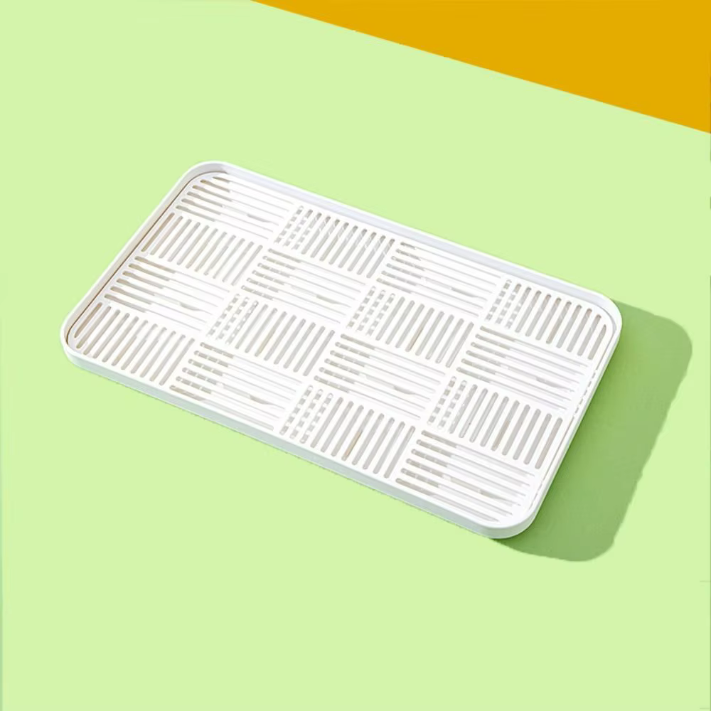 Égouttoir à vaisselle détachable à double couche avec grille de drainage, accessoire de cuisine faci