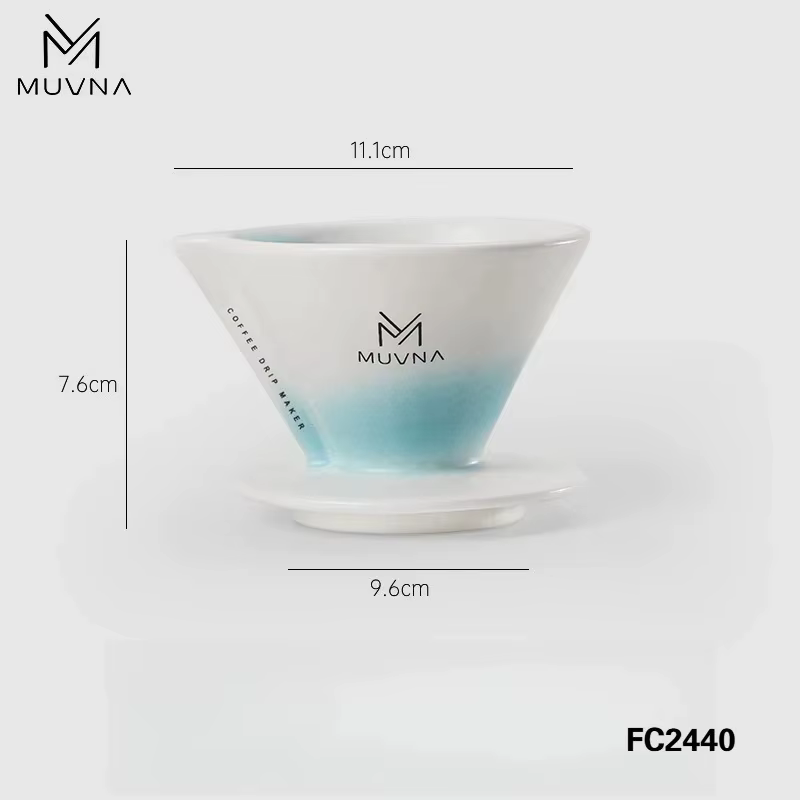 MUVNA Xingchuan – Filtre à café en céramique, extraction rapide sans pliage, outils de barista et ac