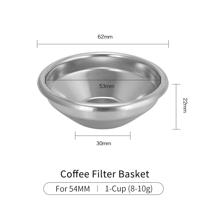 Mir de filtre à café non pressurisé, machine à café, accessoires expresso, outil Barista, Sage Brevi