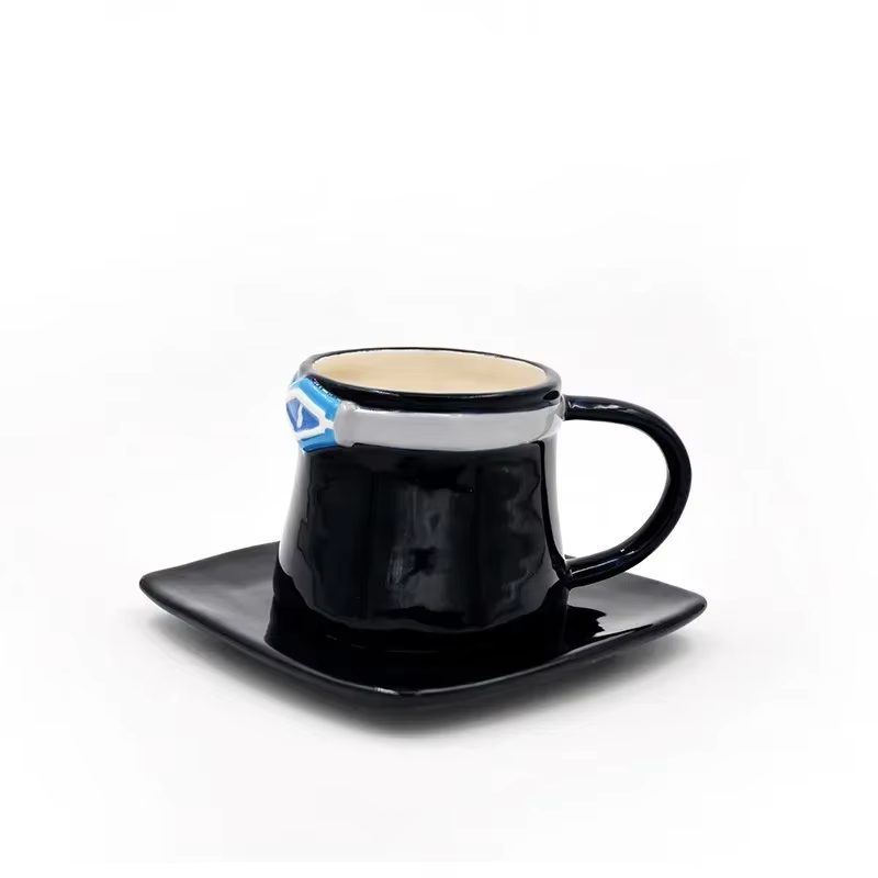 Tasse à café créative en forme de dessin animé, tasse à eau en céramique, Sabo, Luffy, ZanHat, chape