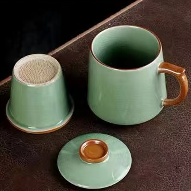 RALCA-tasses à thé, tasse à thé avec infuseur et couvercle, avec filtres lumineux et colorés pour pr