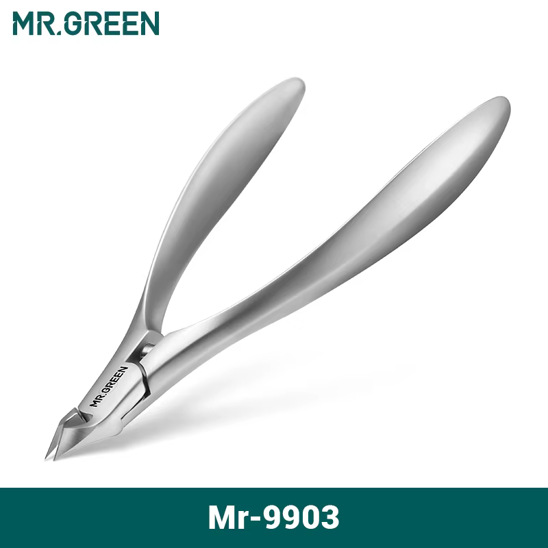MR.GREEN Pinces à cuticules pour le soin des ongles Outils professionnels pour ongles en acier inoxy