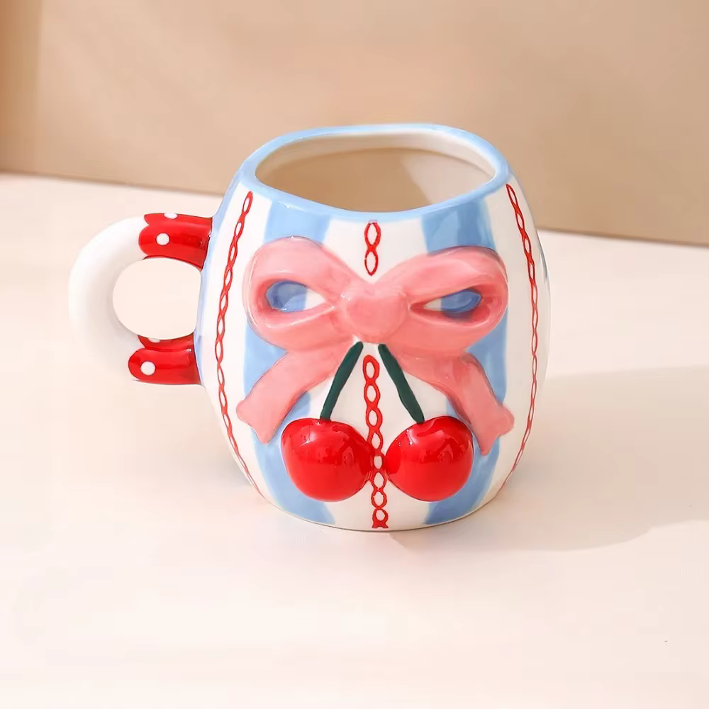 Tasse à café en forme de fleur rose pour femmes et filles, jolie tasse à café florale esthétique cré