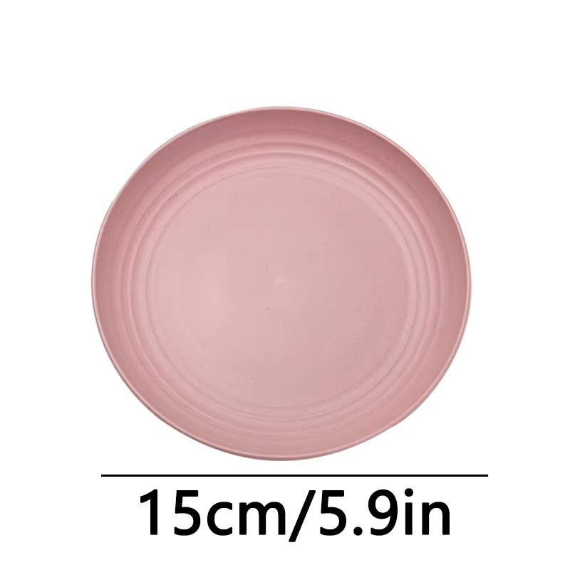 Assiette à fruits, assiette à dessert ronde pour salade, assiette en plastique pouvant être utilisée