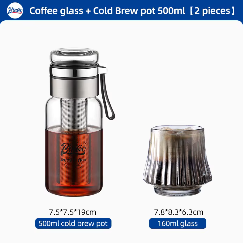 Bincoo tasse à café en verre résistant à la chaleur 160Ml bière lait café tasses d'eau tasse à verre