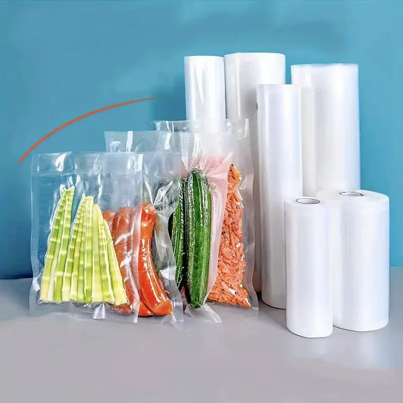 Sacs sous vide pour aliments, rouleaux de sacs de conservation des aliments, sacs d'emballage sous v