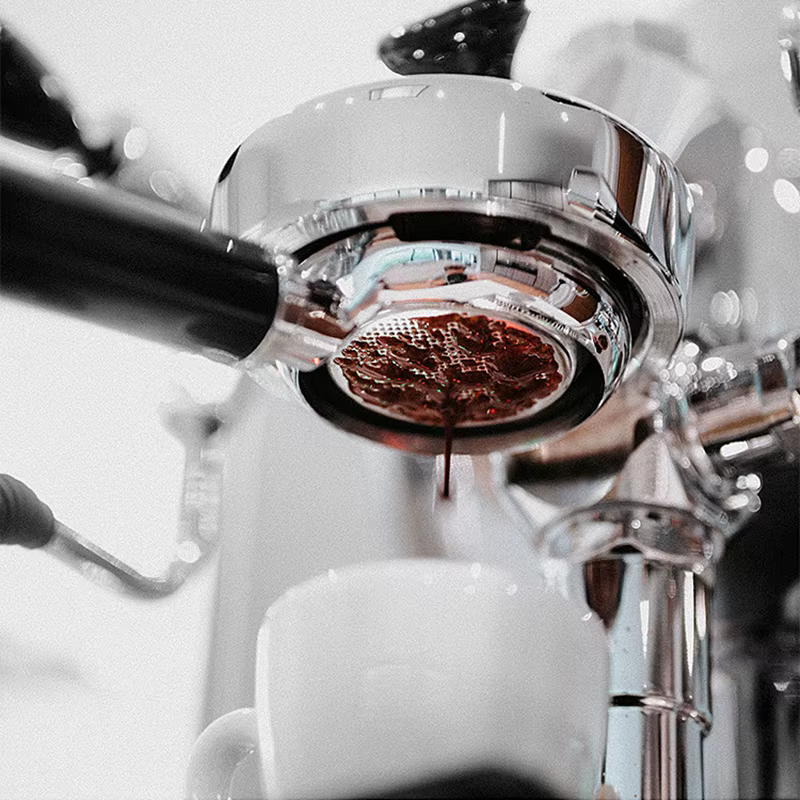 Porte-filtre à café 58mm, porte-filtre sans fond pour Gaggia, manche classique en bois massif, outil