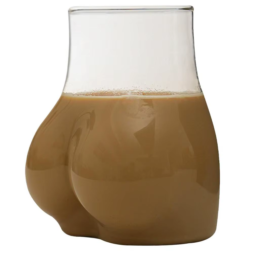 450ml bout à bout tasses Transparent Borosilicate verre tasse à café drôle tasse à café verre femmes