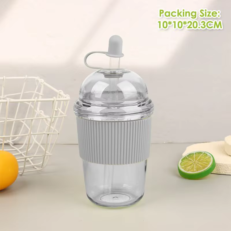 Tasse à thé au lait en perles transparentes, 430ml/520ml/630ml, haute apparence et mignonne tasse à