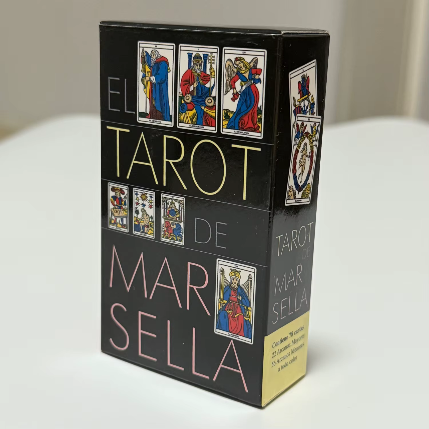 Le Tarot de Marseille, édition espagnole, jeu de cartes de tarot, 78 cartes, basé sur le système de