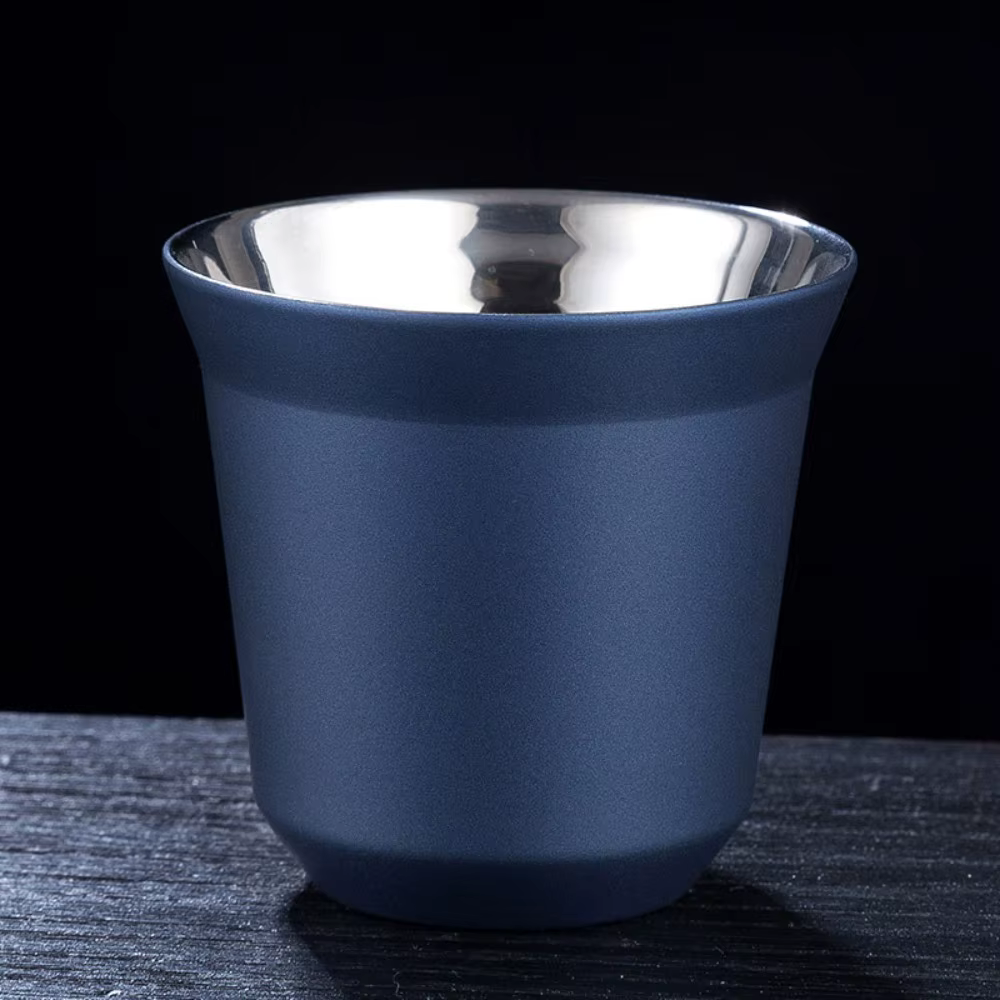Gobelet isotherme en acier inoxydable à double paroi, fond plat, couleur unie, pour café, thé, boiss