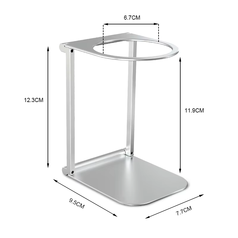 Support d'égouttement de café pliable, en alliage d'aluminium, pour Machine à café expresso électriq
