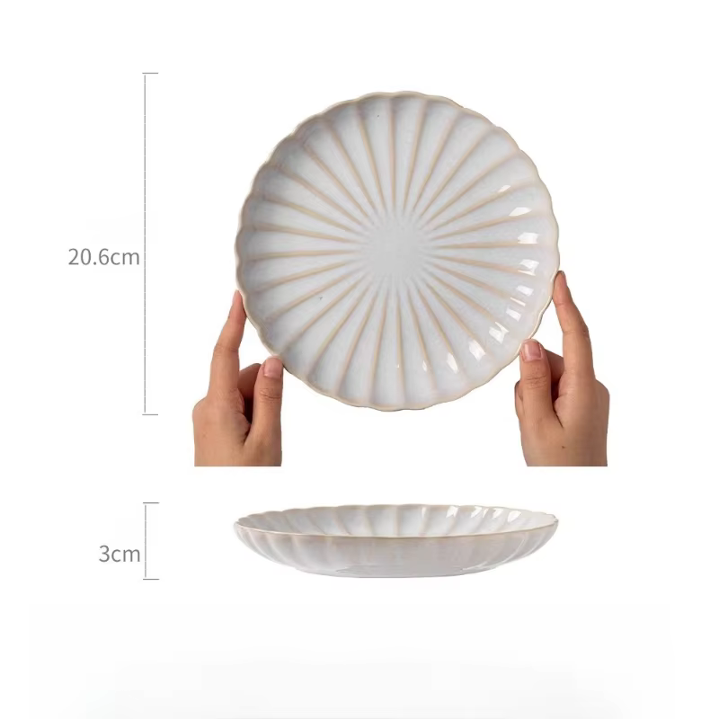 Assiettes de Style Premium, plats ménagers, pâtes en céramique, assiettes à Steak de Style européen