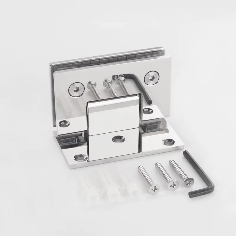 Clip de fixation pour porte de douche en verre, acier inoxydable 304, fixation murale, charnière de 