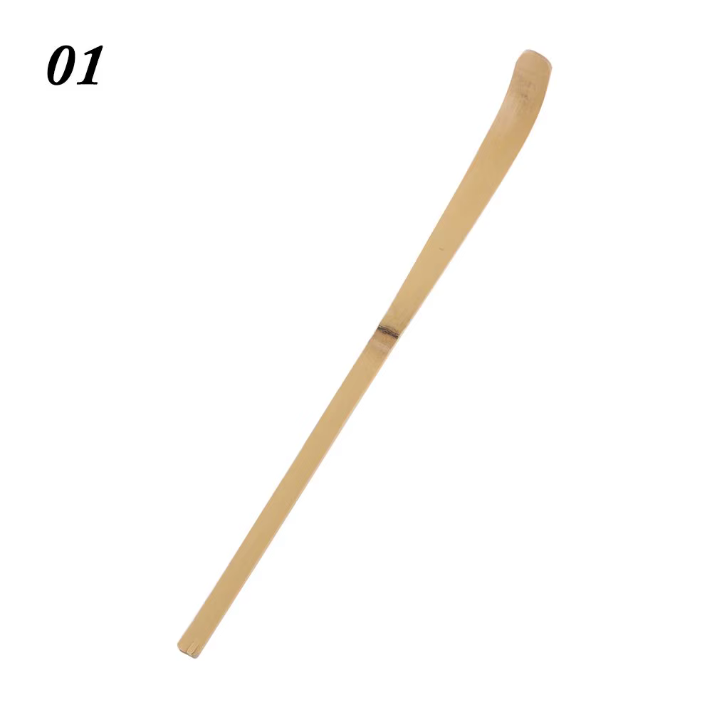 Spatule à thé en bois de bambou noir, petite cuillère à matcha, coquilles, cuir chevelu, gadget à ép