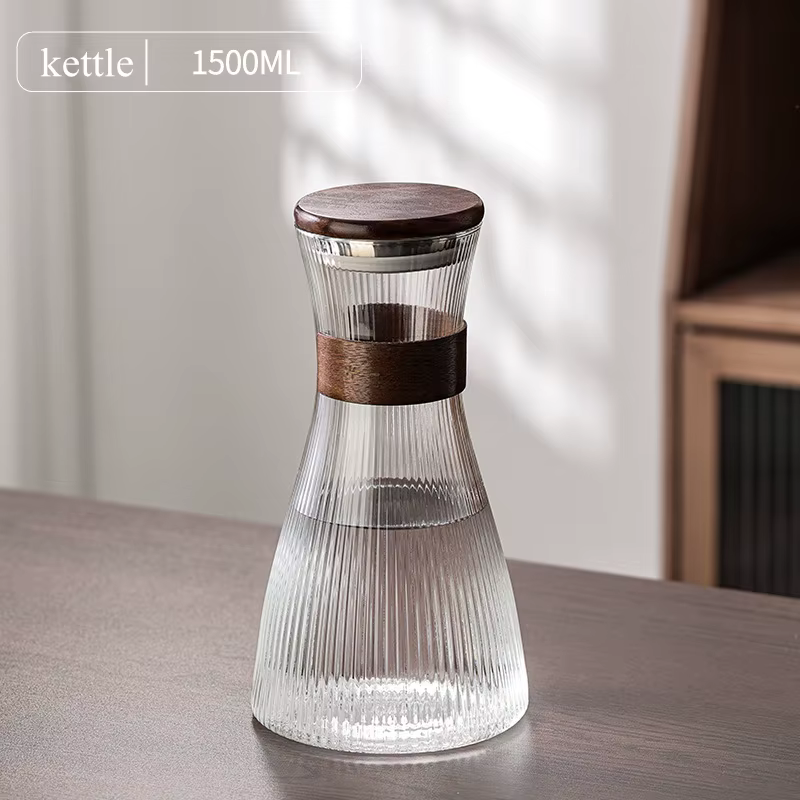 Ensemble de tasses créatives en verre résistant à la chaleur, bouteille de bouilloire d'eau, tasse d