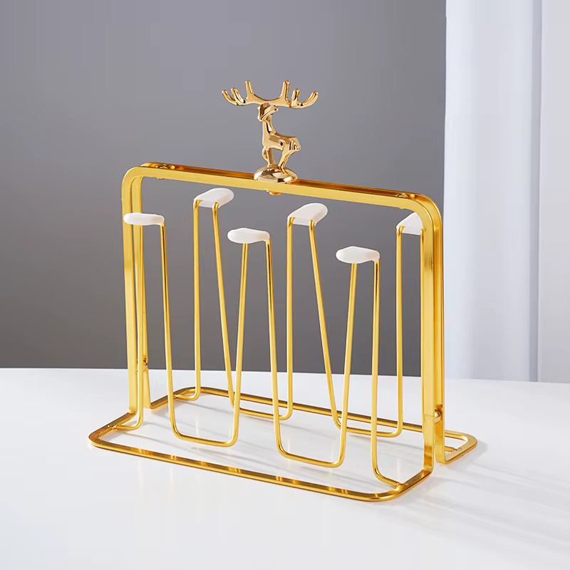 GIANXI support de rangement de tasses renne nordique porte-gobelets décoratifs en fer ménage stockag