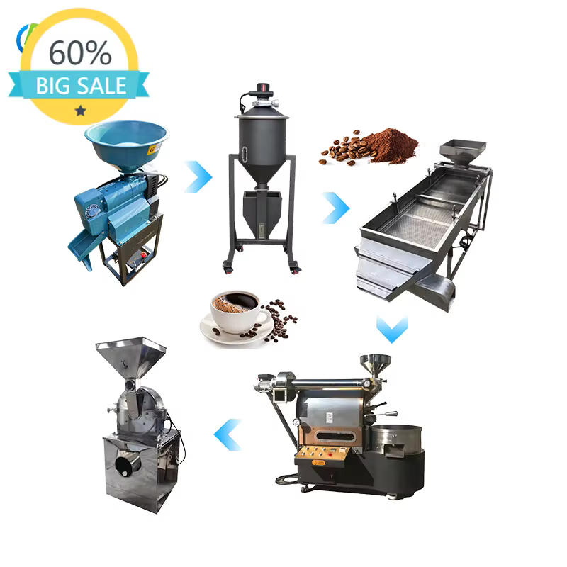 Machine automatique de décorticage du café – Prix usine – Machine de traitement des grains de café à