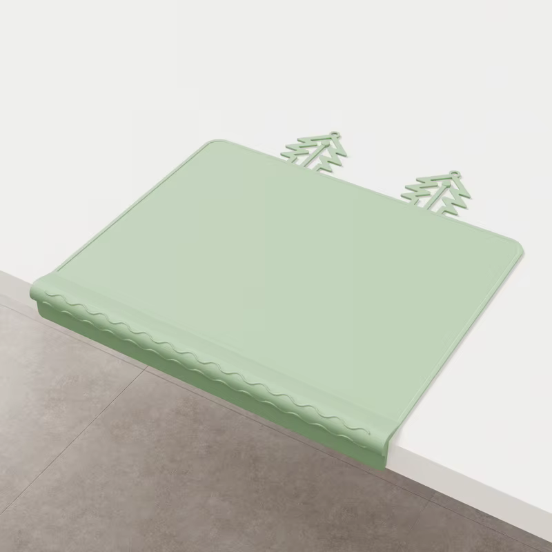 Set de table en silicone avec bord à mâcher, tapis de table pour bébé, anti-chute, anti-salissure, v