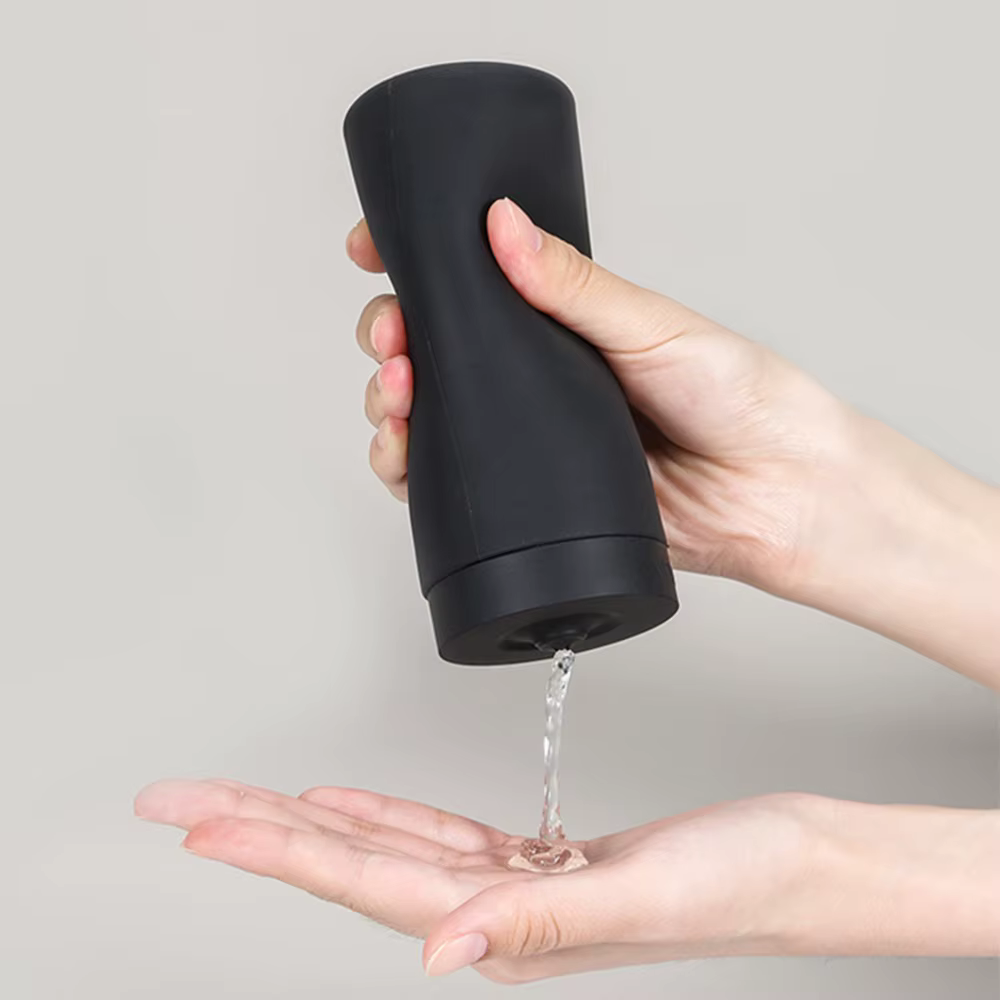 Distributeur de savon à vaisselle en Silicone, rechargeable, pour shampoing, revitalisant, liquide d