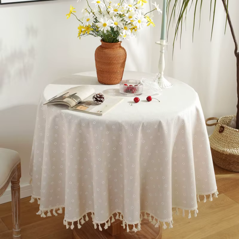 Nappe à pampilles imprimées, degré de tache, couverture de table anti-poussière pour la cuisine, la 