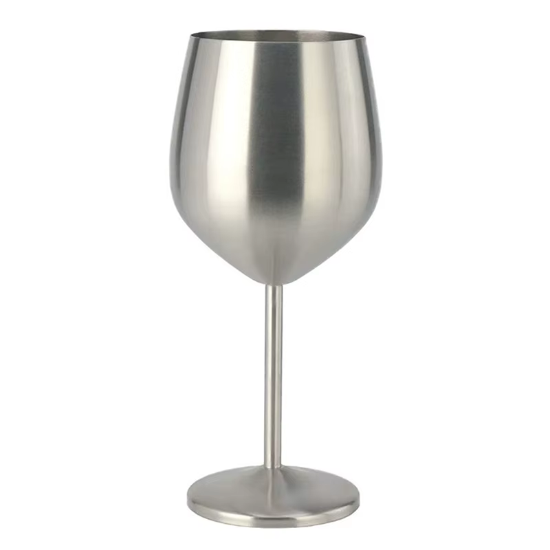 Verre à Cocktail en acier inoxydable de 500ML, verre à vin rouge, grand verre à Champagne en métal i