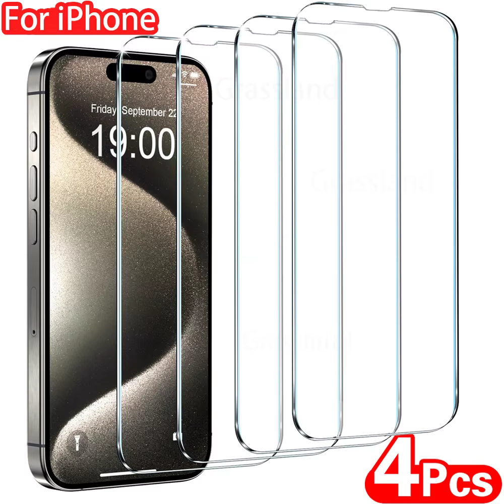 Protecteur d'écran en verre pour iPhone, Film de protection en poly, Verre du Guatemala pour iPhone 