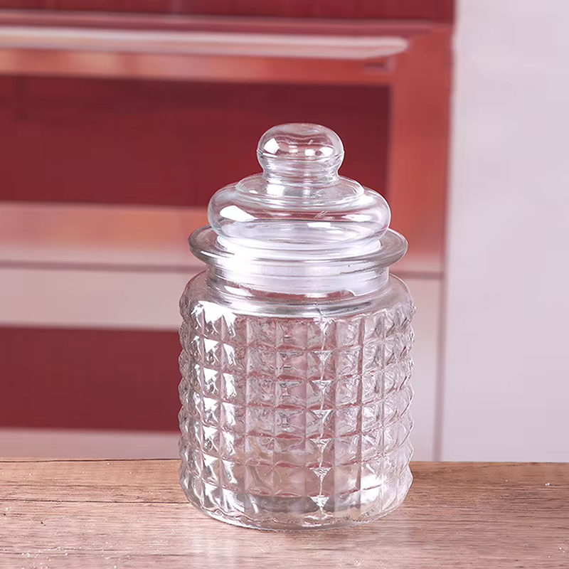 Bocal en verre hermétique pour aliments, bouteille à épices, grande capacité, transparent, récipient