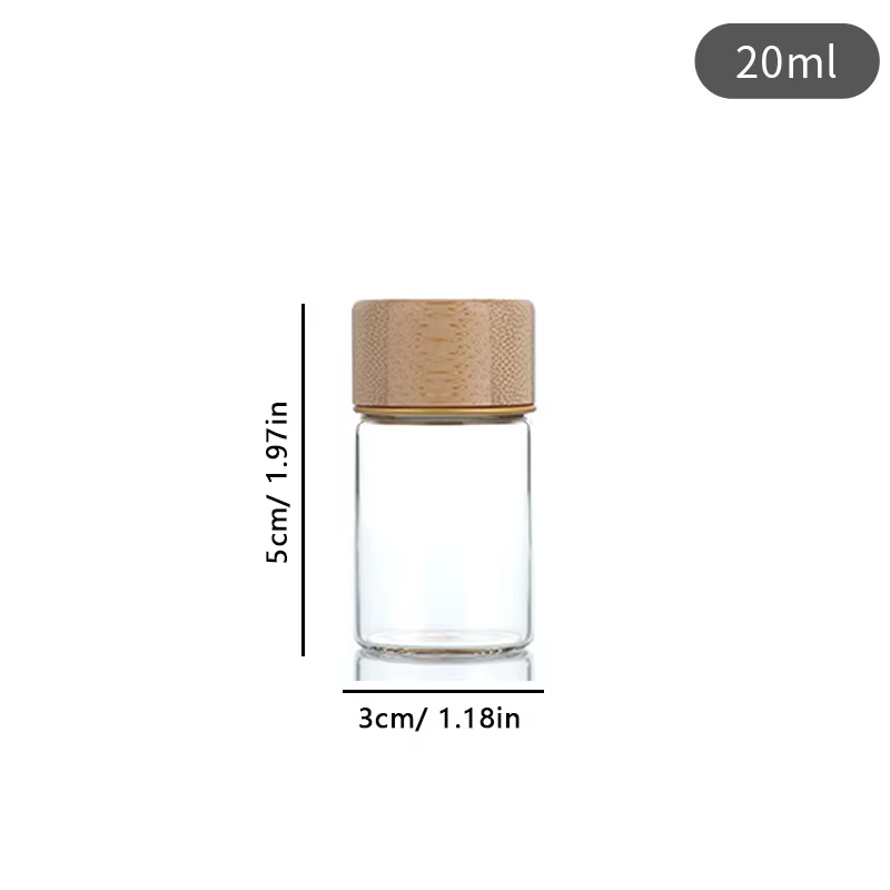 Conteneur de stockage de grains de café, affichage T1, tube à thé, bouteille en verre avec couvercle