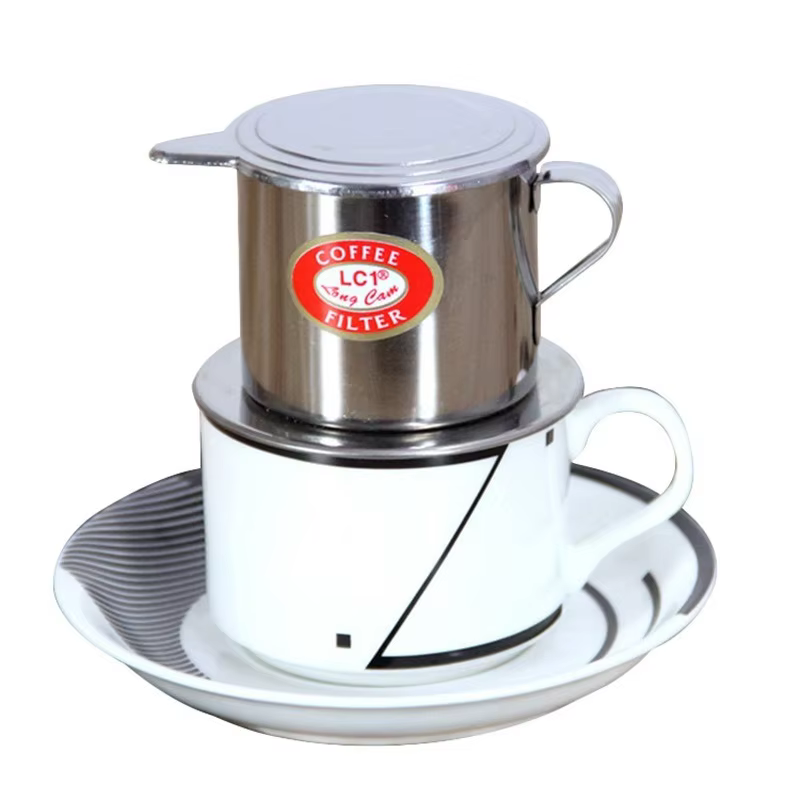 Filtre à café vietnamien portable en acier inoxydable, infuseur de pot, tasse, service délicieux, go