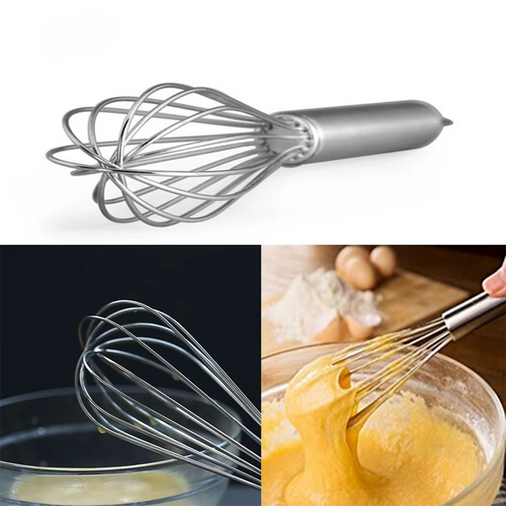 Fouet à oeufs manuel batteur à oeufs fouet multifonctionnel cuisine ustensile de cuisson fouet lait 