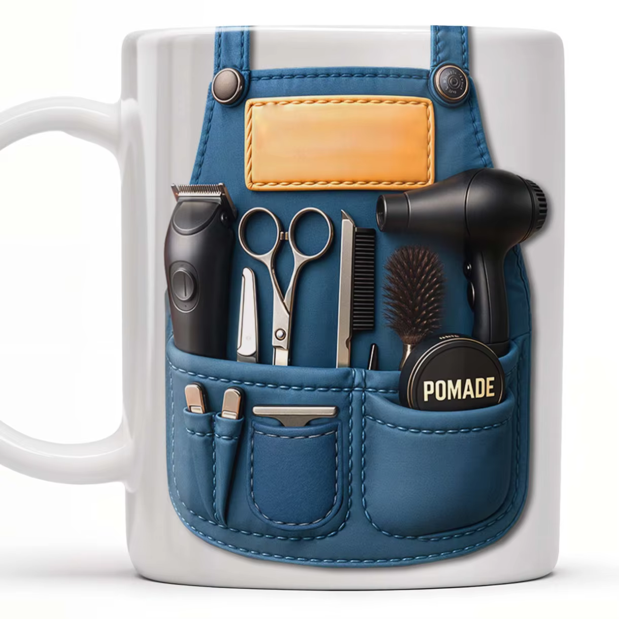 【2025 Nouveau】 Tasse à café personnalisée pour coiffeur, cadeau gravé personnel pour les professionn