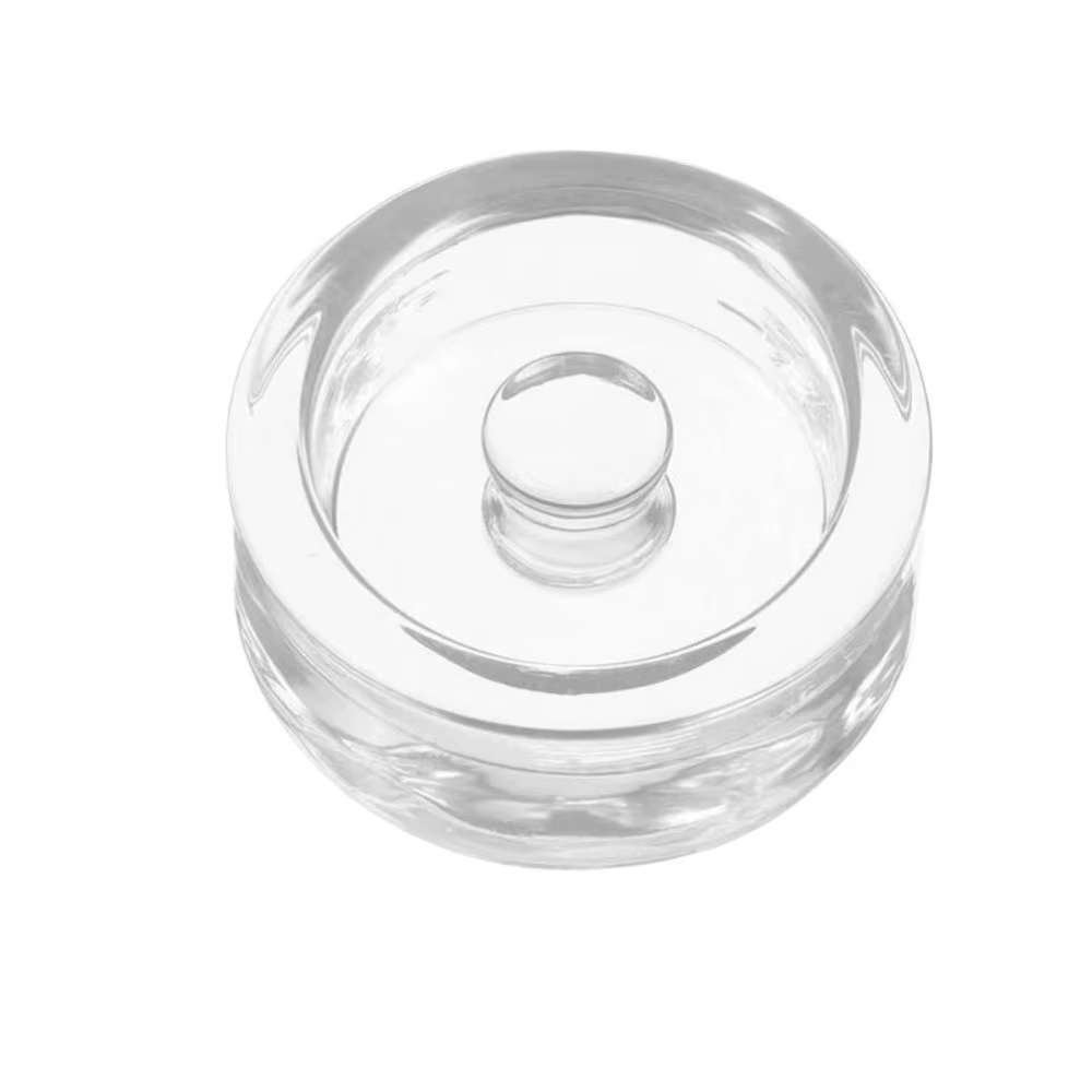 Poids en verre avec poignée, couvercle de pot Mason transparent à large bouche, Gadgets de cuisine, 