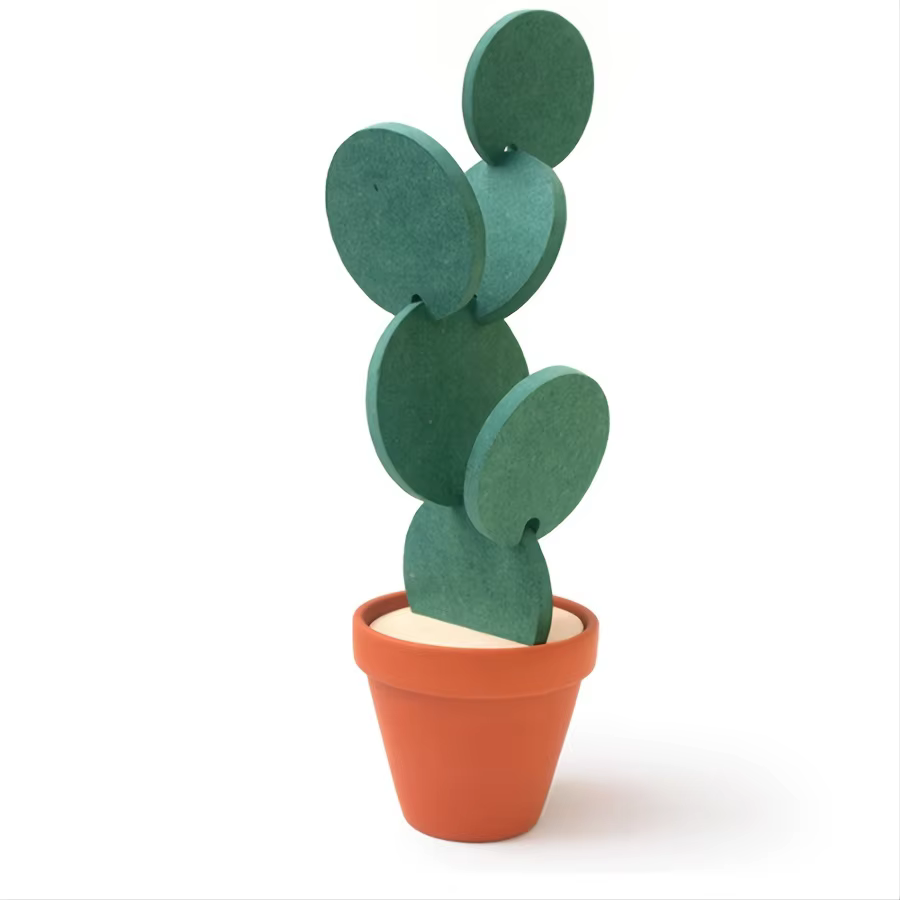Dessous de verre cactus antidérapant, créatif et isolant, pour thé, à faire soi-même, vaisselle, por