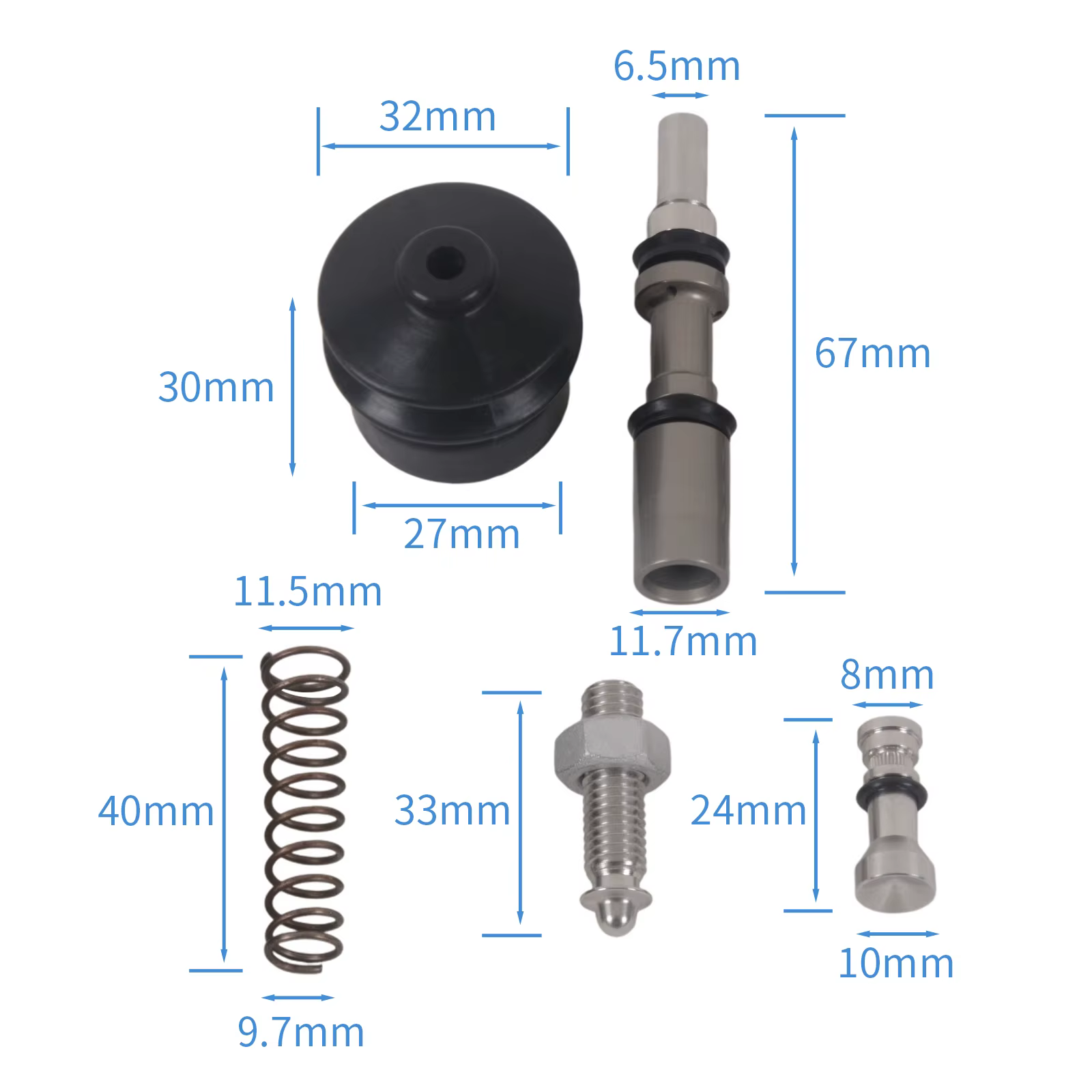 Cafe Racer accessoires motos pour BMW K75 Kit de reconstruction de maître-cylindre de cuisson arrièr