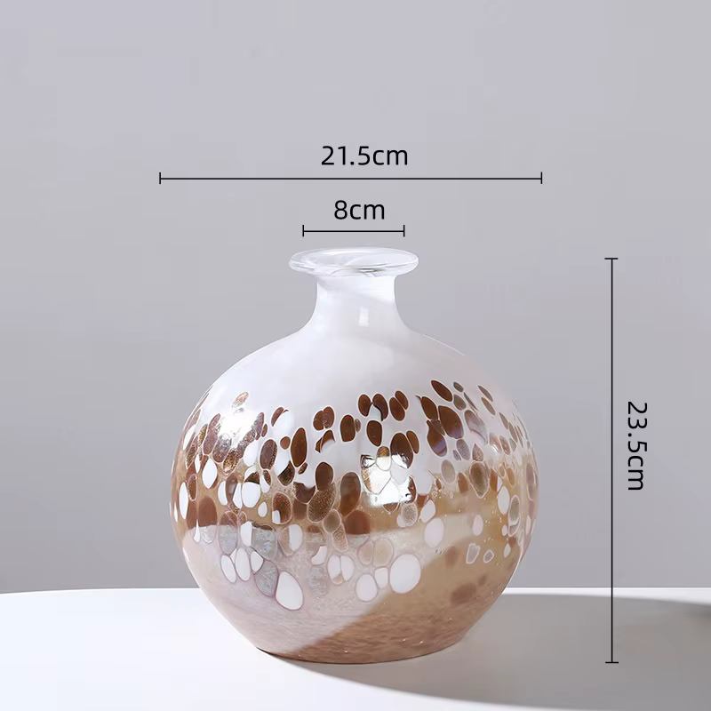 Vase en verre géométrique à bulles dégradées, bouteille en verre pour hydroponie, terrarium, vases à