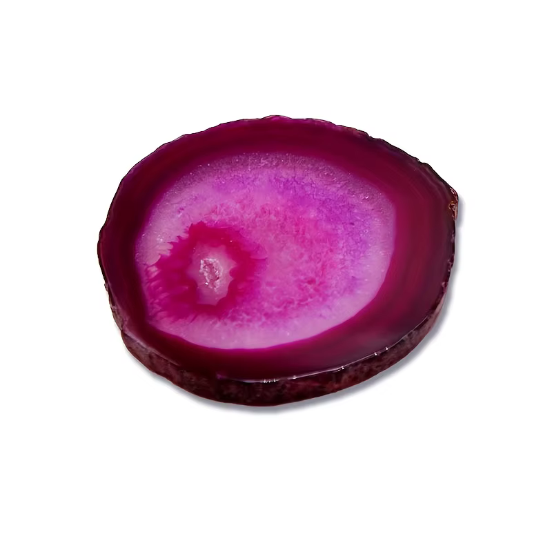 Sous-verre et dessous de plat en agate de cristal naturel
