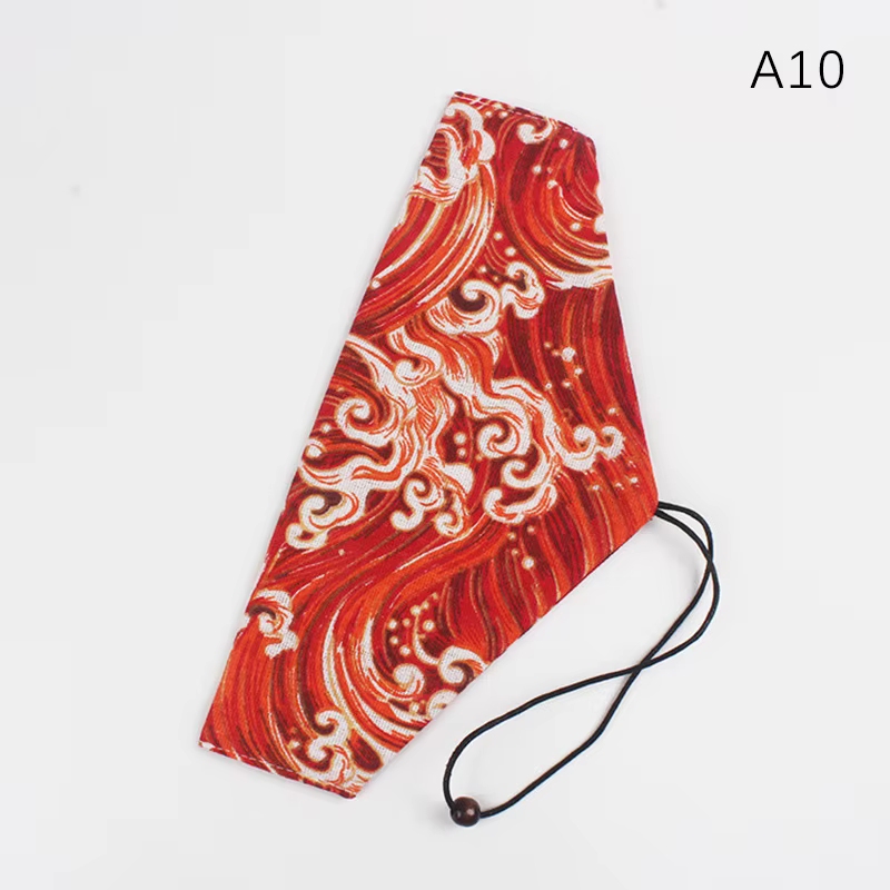 Sac à couverts portable imprimé, cliquets réutilisables, pailles, baguettes, proximité, sac à cordes