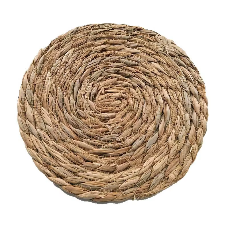 Napperons en rotin tissés à la main-tapis de table naturels résistants à la chaleur pour salle à man