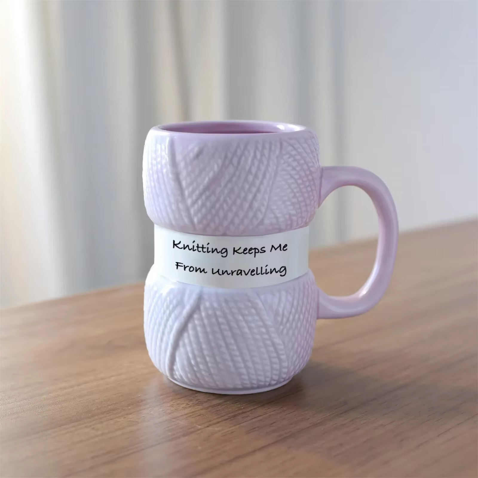 Tasse à café en céramique de Style tricot chaud, tasse à café, tasse à boule de fil coloré, cadeau d