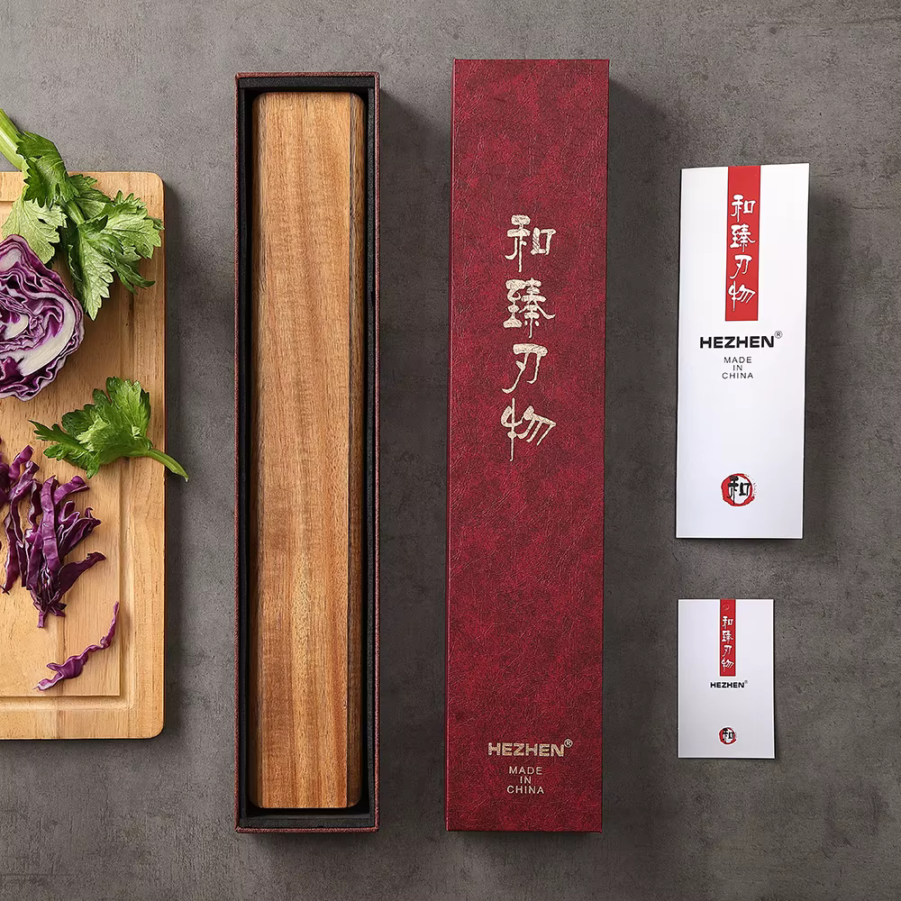 Hezhen porte-couteau magnétique 400mm accessoires de cuisine couteaux en bois outils de rangement bo