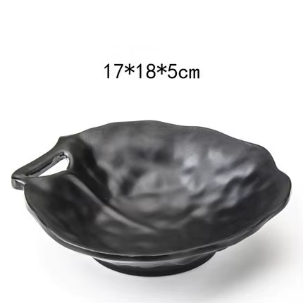Vaisselle irrégulière en mélamine, bol de riz, assiette à sauce, assiette à collation, assiette à su