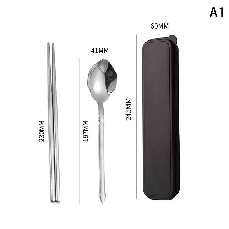 Ensembles de couverts en acier inoxydable, baguettes, fourchettes et cuillères de style occidental, 
