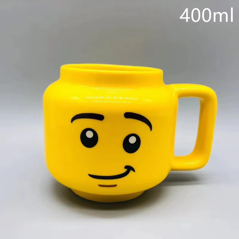 Tasses en céramique drôles dessin animé café lait thé tasse d'eau mignon drôle enfants boire Camping