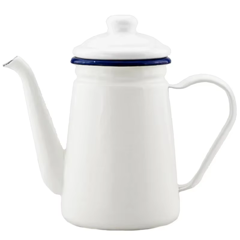 Cafetière en émail, bouilloire à main, cuisinière à induction, cuisinière à gaz, carafe à café unive