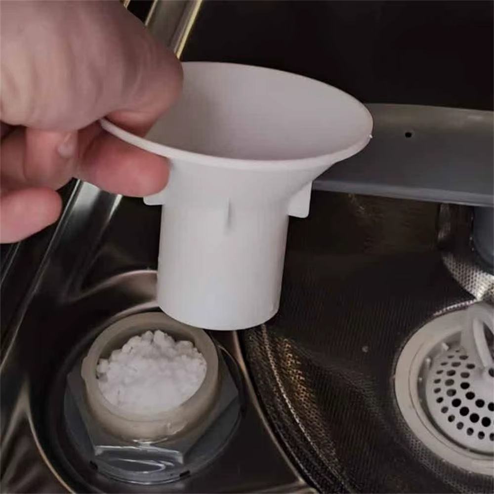 Entonnoir à sel pour lave-vaisselle 45 mm, entonnoir de remplissage de sel adoucisseur d'eau, outil 