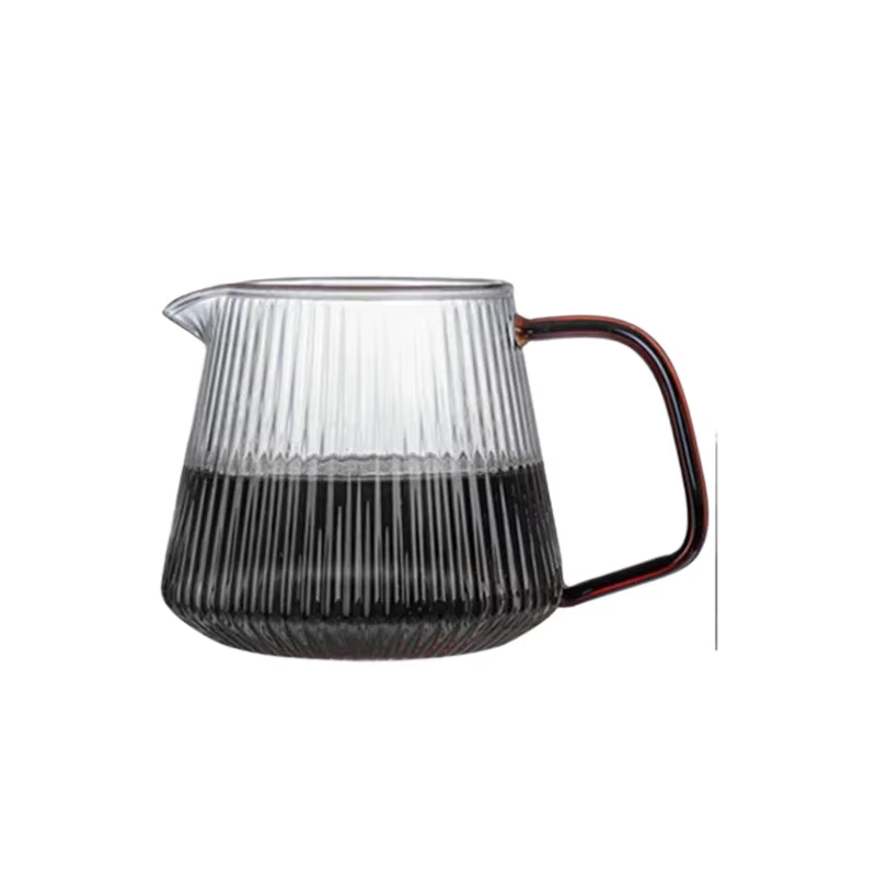 Cafetière élégante en verre à haute teneur en Borosilicate avec bec en V – pour le brassage verseur 